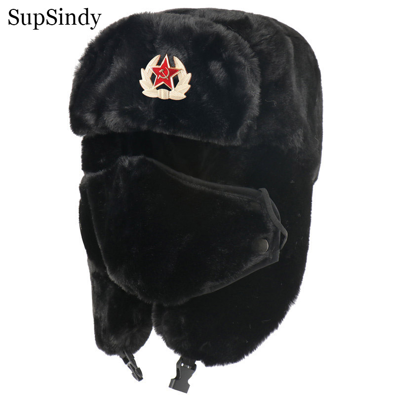 Winter Trapper Hat - SupSindy الجيش السوفياتي العسكري CCCP Ushanka