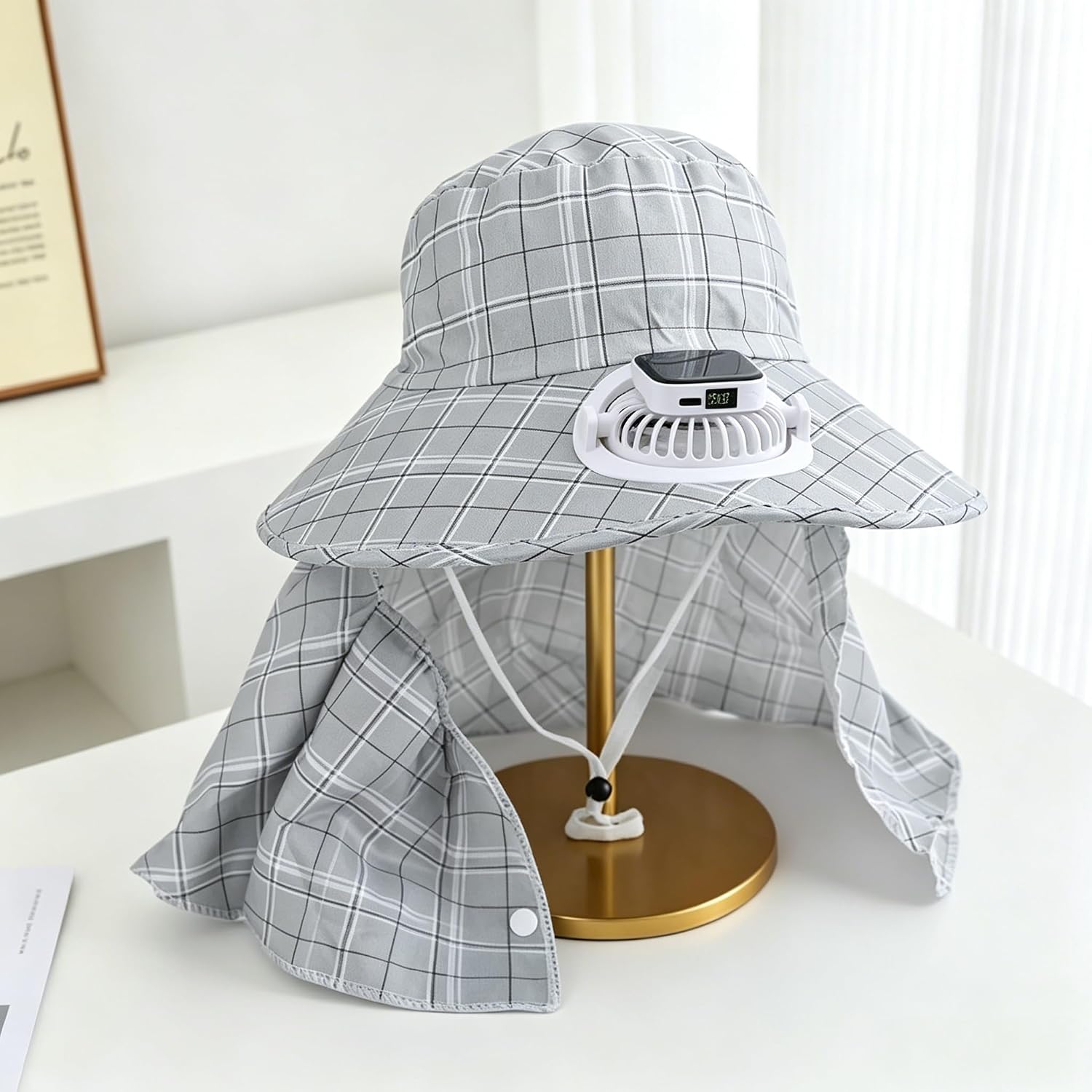 قبعة بمروحة تعمل بالطاقة الشمس - مراجعة Visor Sun Hat وسعره