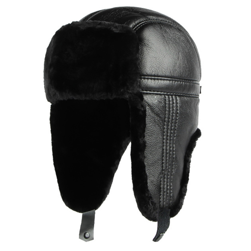 HT4002 جديد بو الجلود الروسية  - مراجعة Winter Trapper Hat وسعره