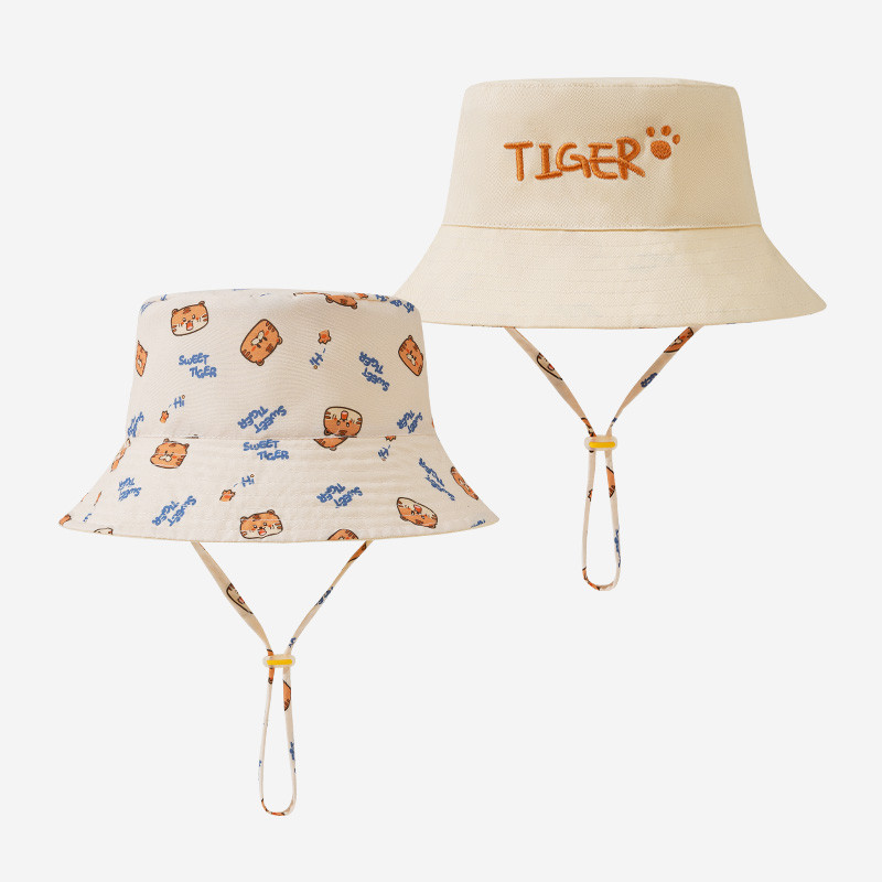قبعة صياد للأطفال مطرزة بالحرو - مراجعة Bucket Hat Cotton وسعره