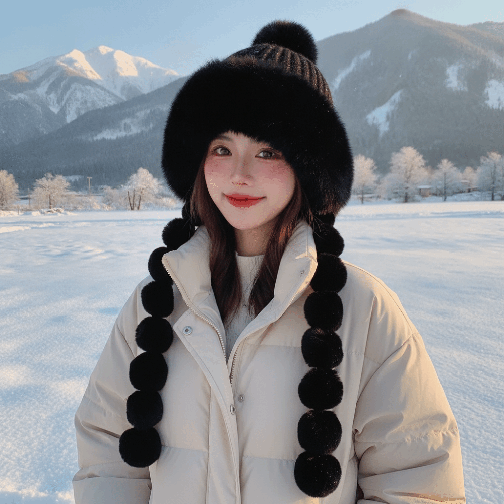 قبعة شتوية مبطنة بالصوف مع شرا - مراجعة Trapper Hat Ear Flap وسعره