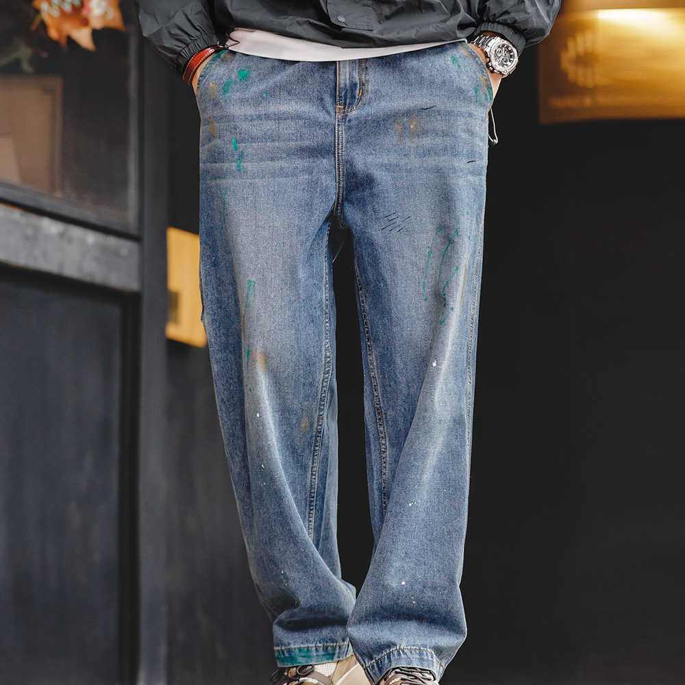 جينز Maden أزرق فاتح سبلاش-حبر - مراجعة Levis Jeans 501 وسعره